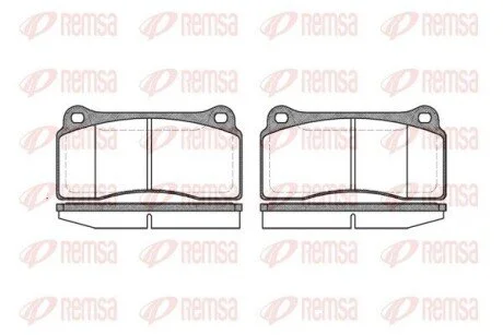 Колодки тормозные дисковые передние REMSA 0983.00