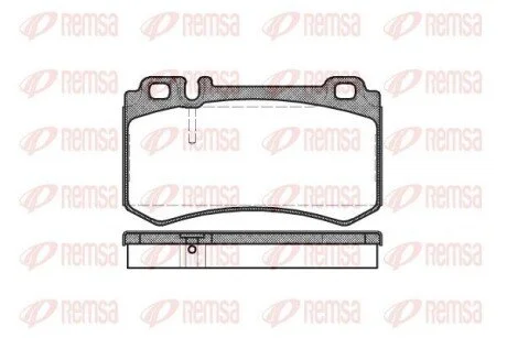 Колодки тормозные дисковые передние REMSA 0993.00
