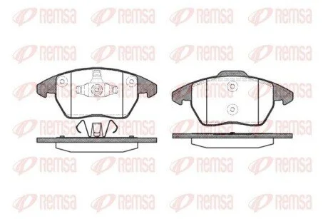 Колодки тормозные дисковые передние REMSA 1030.10