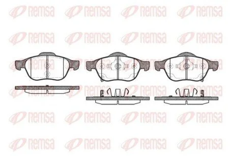 Колодки тормозные дисковые передние REMSA 1054.02