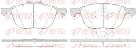Гальмівнi колодки дисковi перед. Ford Kuga II, Transit Connect 1.0-2.5 02.13- REMSA 1082.50