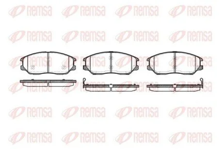Колодки тормозные дисковые передние REMSA 1085.02