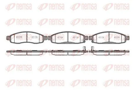 Колодки тормозные дисковые передние REMSA 1094.12