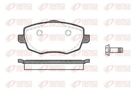 Колодки тормозные дисковые передние REMSA 1099.00
