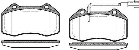 Колодки тормозные дисковые передние REMSA 1113.12 (фото 1)