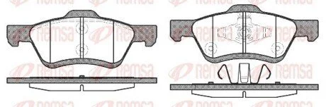 Колодки тормозные дисковые передние REMSA 1124.00