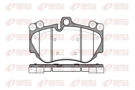 Колодки тормозные дисковые передние REMSA 1140.00