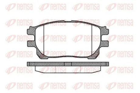 Колодки тормозные дисковые передние REMSA 1143.00