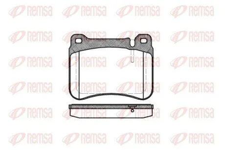 Колодки тормозные дисковые передние REMSA 1193.00