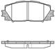 Тормозной колодки диск. передние Toyota Prius 1.5/1.8 09- 1224 10
