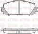 Тормозной колодки диск. передние Toyota Prius 1.5/1.8 09- REMSA 1224 10 (фото 1)