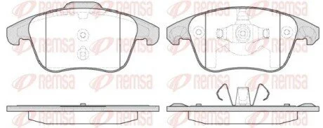 Колодки тормозные дисковые передние REMSA 1249.30
