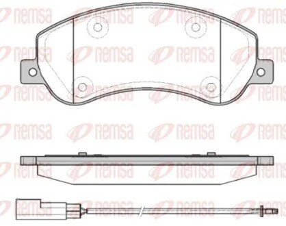 Тормозные колодки REMSA 1250.11