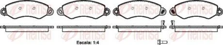 Колодки тормозные дисковые передние REMSA 1255.02