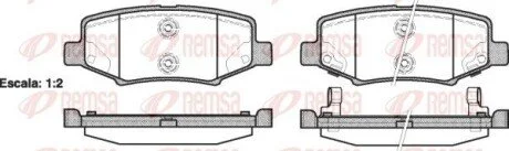 Колодки тормозные дисковые передние REMSA 1264.02