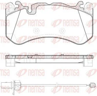 Гальмівні колодки дискові REMSA 130030