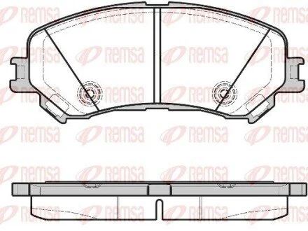 Тормозные колодки REMSA 1318.20