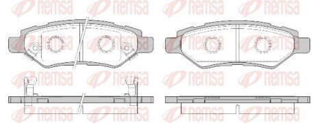 Колодки гальмівні дискові (комплект 4 шт) REMSA 1335.02