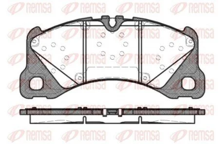Колодки тормозные дисковые передние REMSA 1345.40