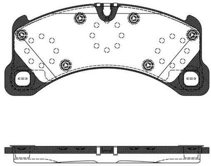 Комплект тормозных колодок, дисковый тормоз REMSA 1345.50 (фото 1)