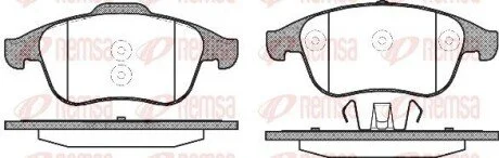 Колодки тормозные дисковые передние REMSA 1350.10