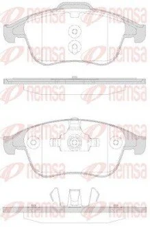 Колодки тормозные дисковые передние REMSA 1350.30