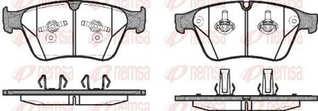 Колодки тормозные дисковые передние REMSA 1371.00