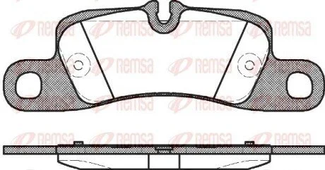Колодки тормозные дисковые передние REMSA 1379.00