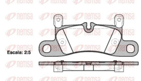 Фото 1 - колодки гальмівні дискові REMSA 1379.20 Колодки гальмівні дискові REMSA 1379.20 (фото 1)