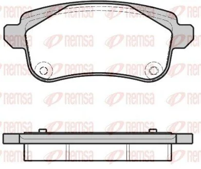 Тормозные колодки REMSA 1387.30