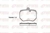 Гальмівні колодки, дискове гальмо (набір) REMSA 140000 (фото 1)