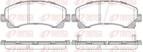 Колодки тормозные дисковые передние REMSA 1407.00