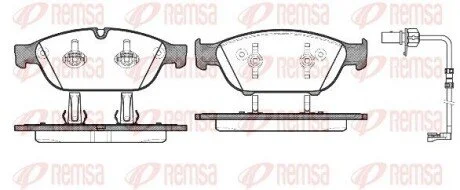 Колодки тормозные дисковые передние REMSA 1441.12
