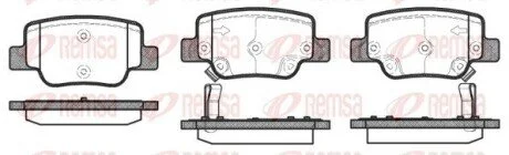 Колодки тормозные дисковые передние REMSA 1452.02