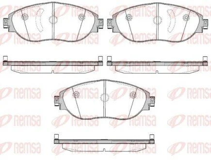 Колодки тормозные дисковые передние REMSA 1470.00