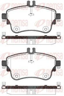 Колодки тормозные дисковые передние REMSA 1487.08