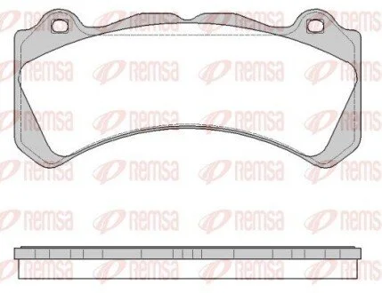 Колодки гальмівні (передні) Volvo S60/V60 10- REMSA 150210