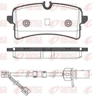 Колодки тормозные дисковые передние REMSA 1505.02