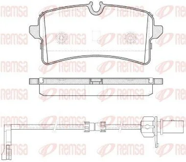 Колодки тормозные дисковые передние REMSA 1505.12