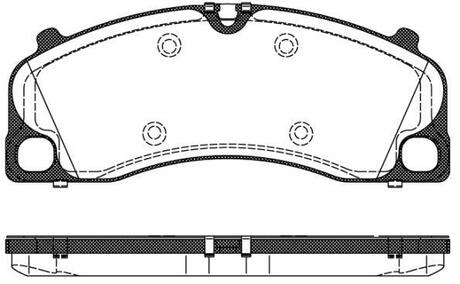 Колодки тормозные дисковые передние REMSA 1509.00 (фото 1)