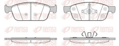 Колодки гальмівні (передні) Ford Kuga II/ Connect II 12- (Teves) Q+ REMSA 151050 (фото 1)