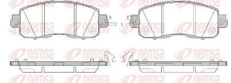Колодки тормозные дисковые передние REMSA 1517.04