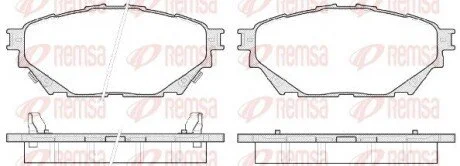 Колодки тормозные дисковые передние REMSA 1544.04