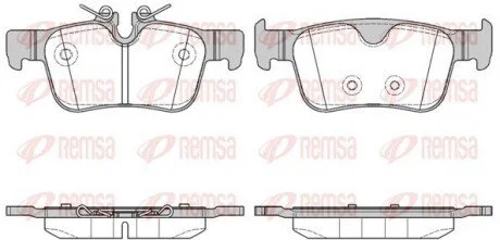 Колодки тормозные дисковые передние REMSA 1551.10