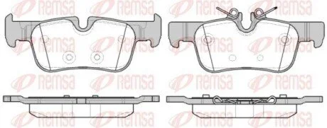 Колодки тормозные дисковые передние REMSA 1573.00