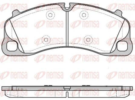 Дисковые тормозные колодки REMSA 159700