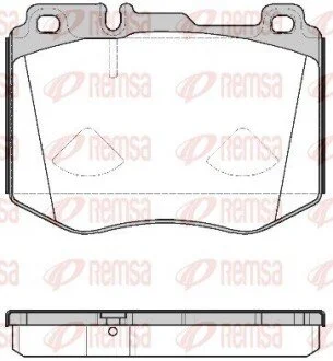 Колодки тормозные дисковые передние REMSA 1604.00