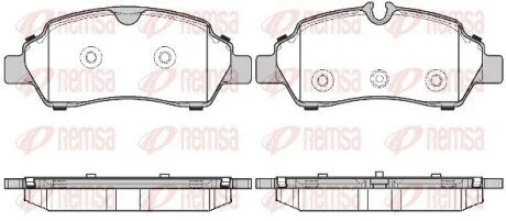 Колодки гальмівні дискові REMSA 160500