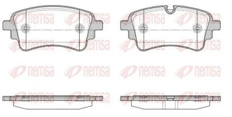 Колодки гальмівні (задні) Audi A4/A6/Q5/Q7/VW Touareg 15- REMSA 166910