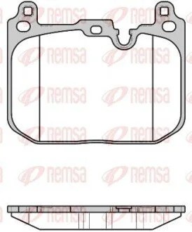 Колодки тормозные дисковые передние REMSA 1680.00